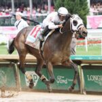 My Mane Squeeze splashes to victory in the 2024 Eight Belles S. (G2) at Churchill Downs - Renee Torbit